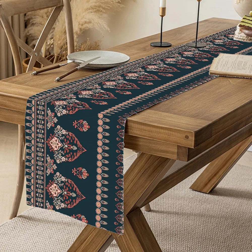 Ishro Home Premium Table Runner – Soft European-Standard Fabric, Elegant Soft Feel, Machine Washable, Timeless Design |
